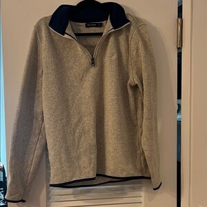 Nautica Gray Quarter-Zip Pullover